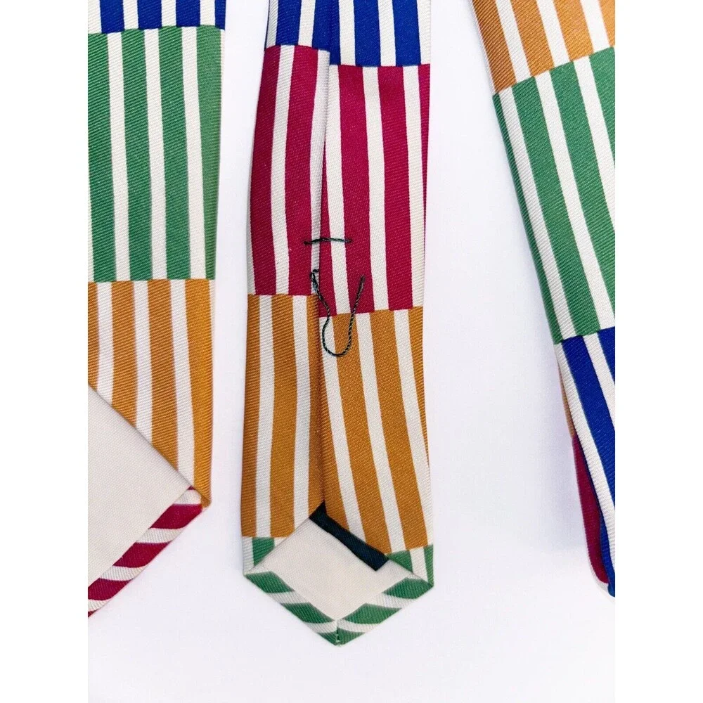 J. Crew Colorful Silk Tie Made in USA